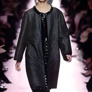 Yves Saint Laurent Rive Gauche Coat Runway